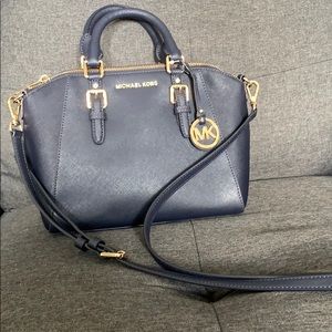 Navy Blue Michael Kors Purse